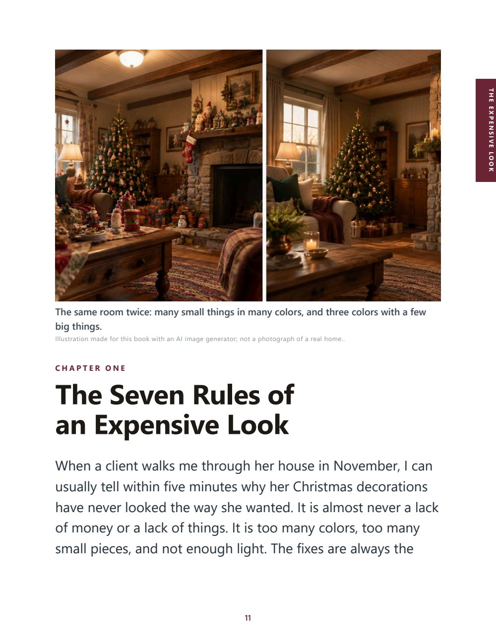 Chapter 1: the same room twice, before and after the seven rules